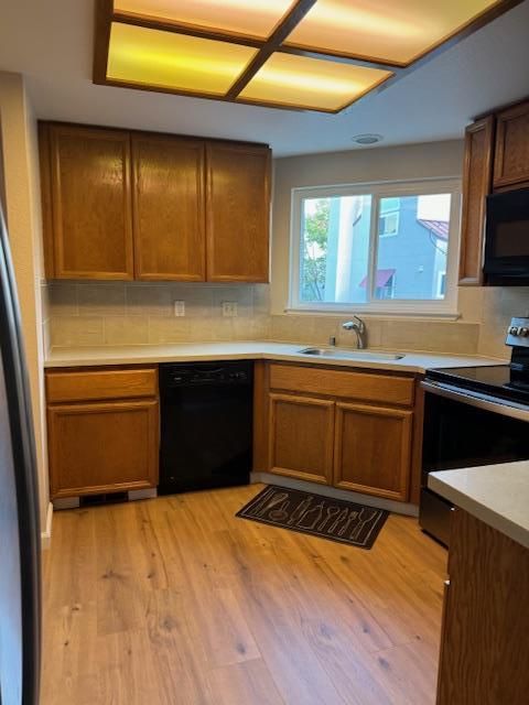 Interior, Kitchen, Wood Texture Flooring