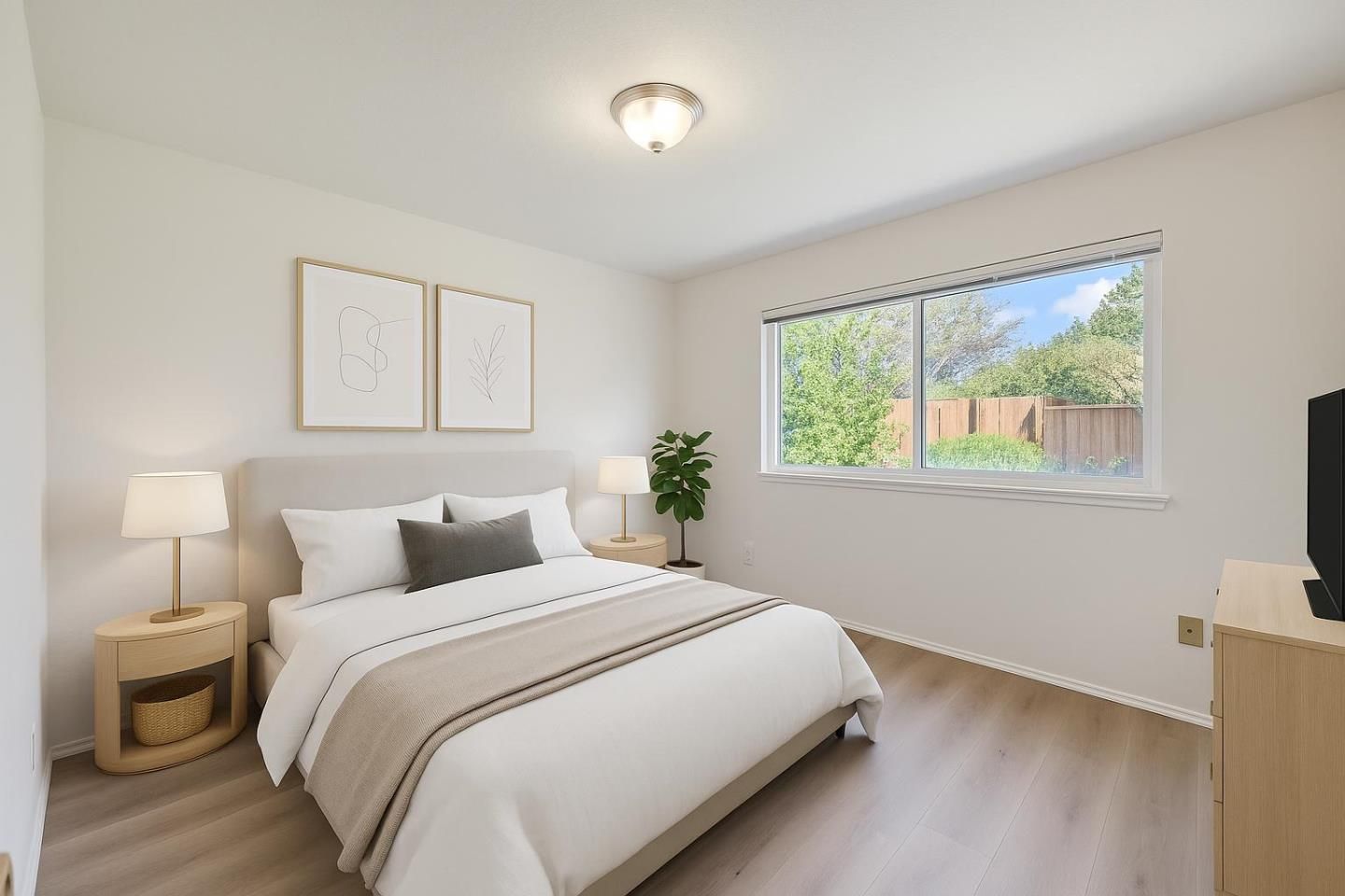 Bedroom, Interior, Wood Texture Flooring