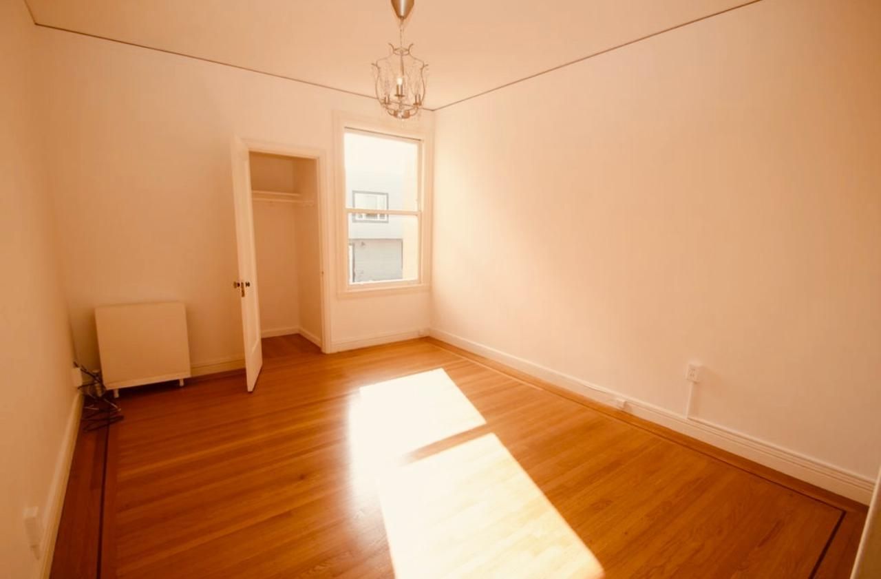 Chandelier, Empty room, Interior, Wood Texture Flooring