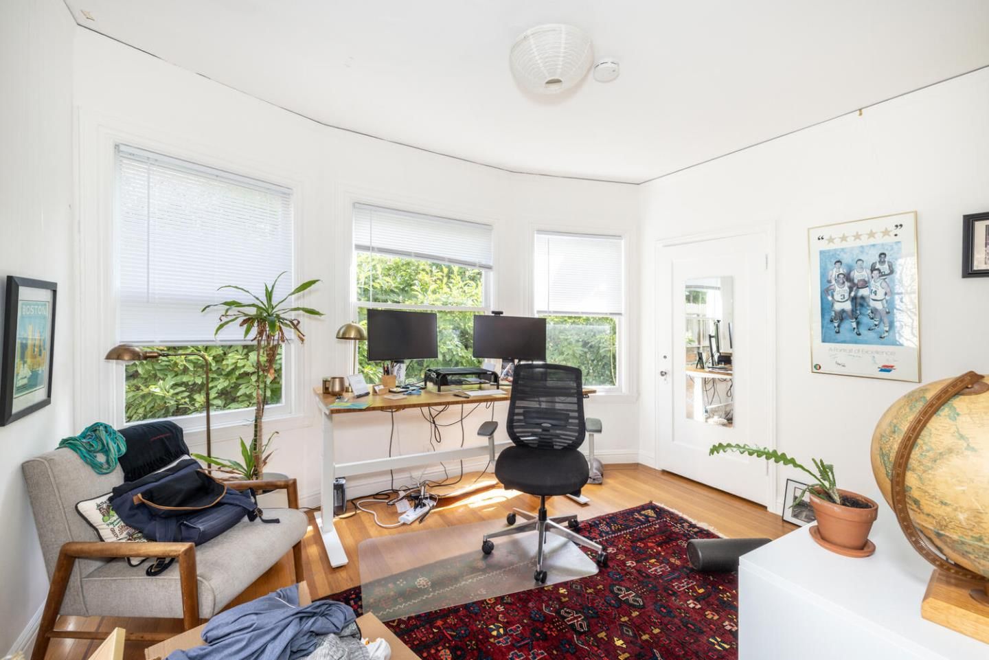 Home Office, Interior, Wood Texture Flooring