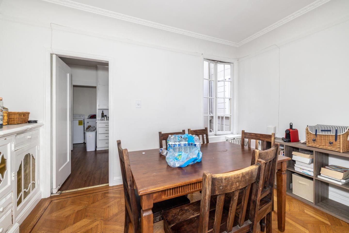 Dining room, Interior, Wood Texture Flooring
