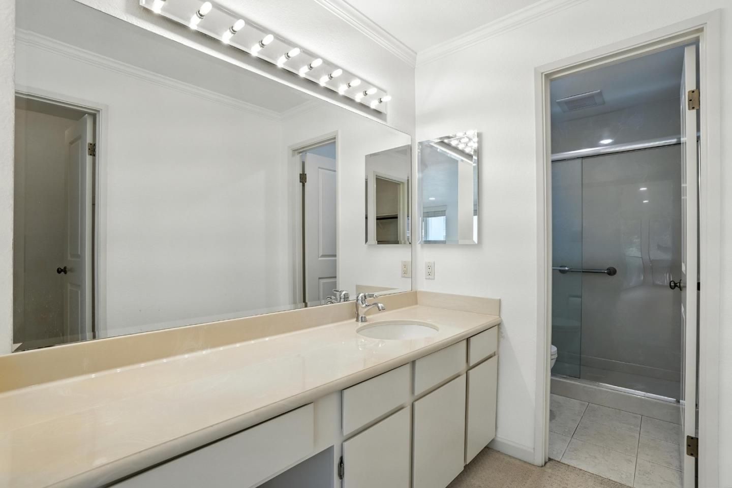 Bathroom, Dual Sink Vanities, Glass Shower, Interior