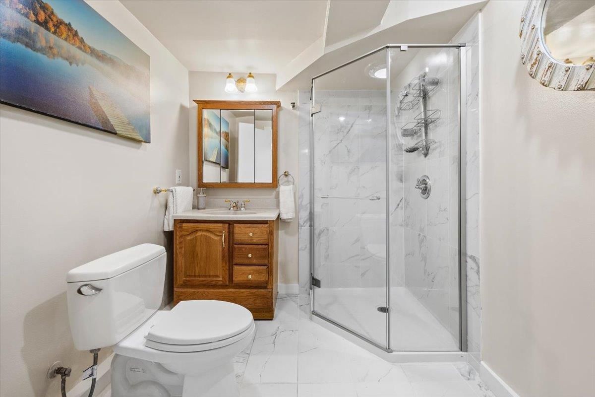 Bathroom, Glass Shower, Interior, Marble, Marble Walls