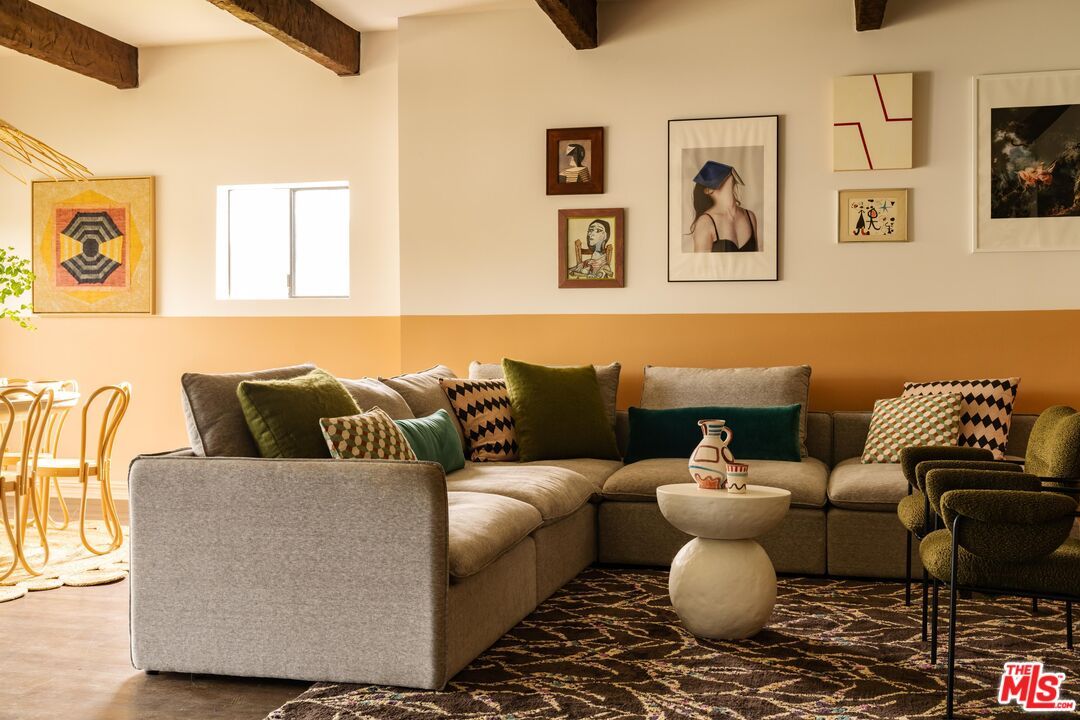 Interior, Living room, Wooden Beams