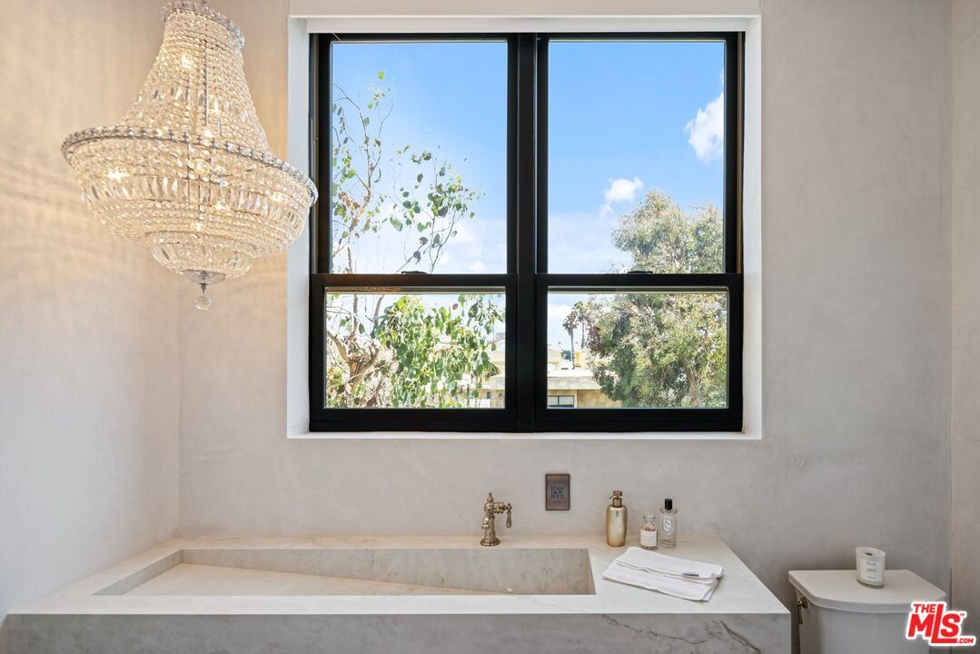 Bathroom, Chandelier, Interior