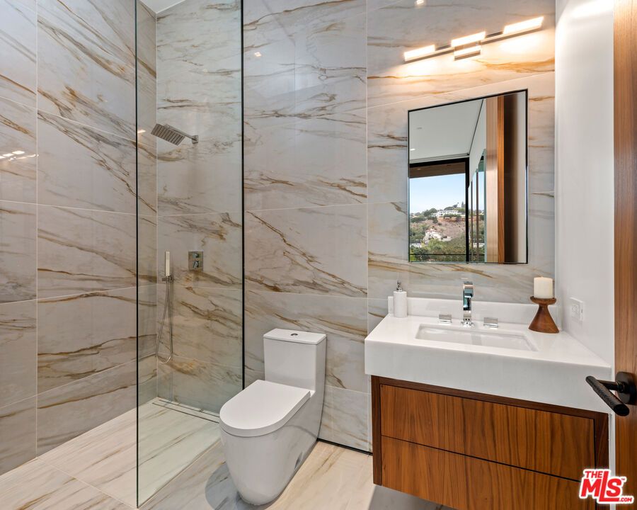 Bathroom, Glass Shower, Interior, Marble, Marble Walls