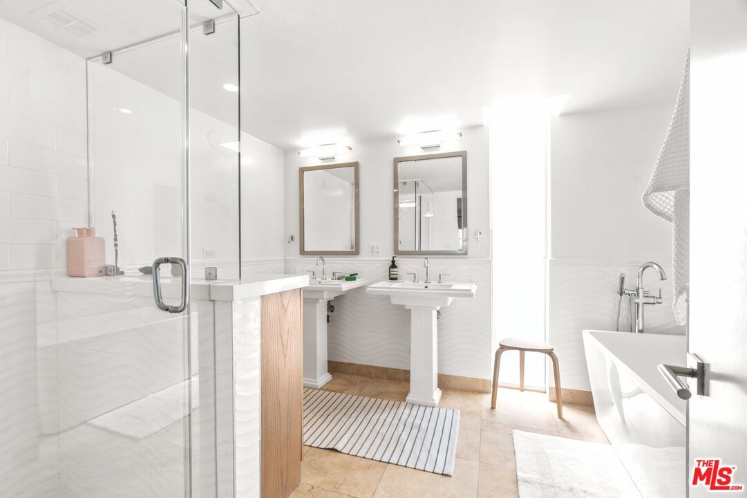 Bathroom, Dual Sink Vanities, Glass Shower, Interior