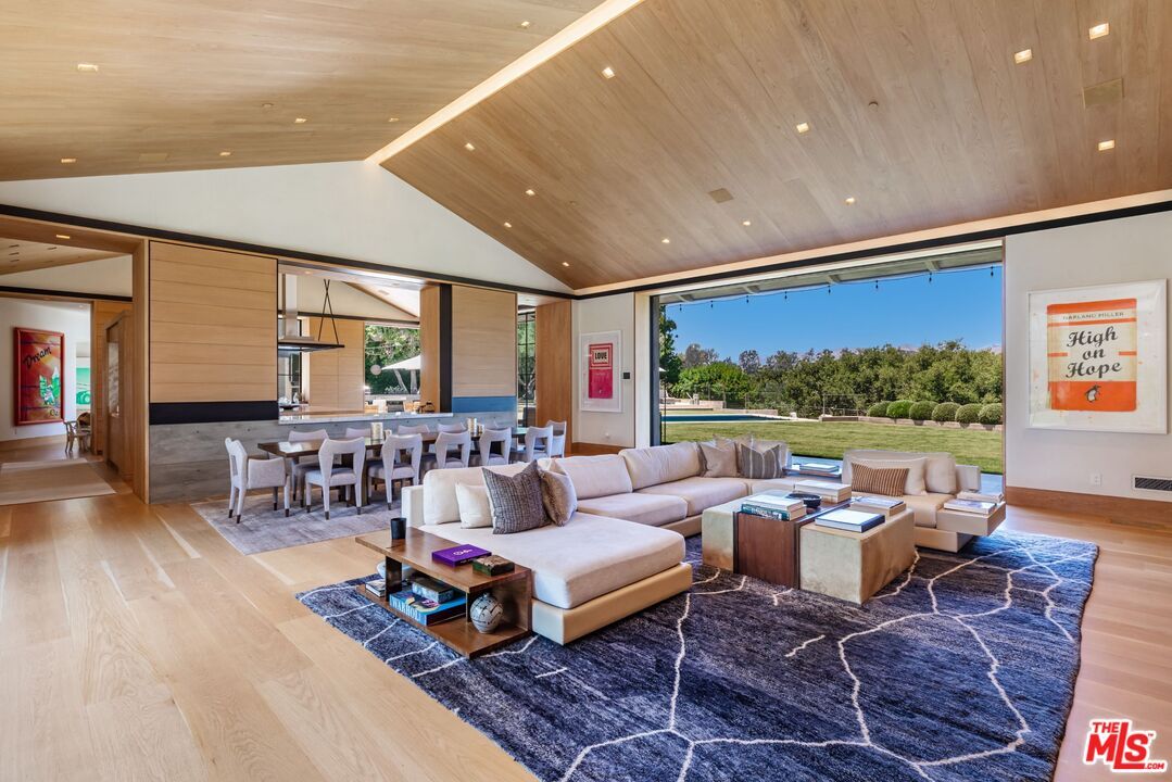 Dining room, Interior, Kitchen, Living room, Pendant Lights, Recessed Lighting, Wooden Ceilings, Wood Texture Flooring