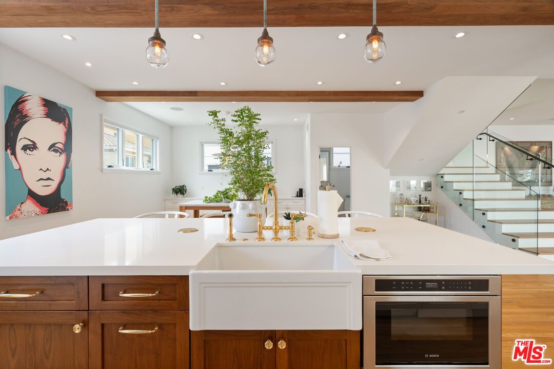 Interior, Kitchen, Pendant Lights, Recessed Lighting, Stainless Steel Appliances