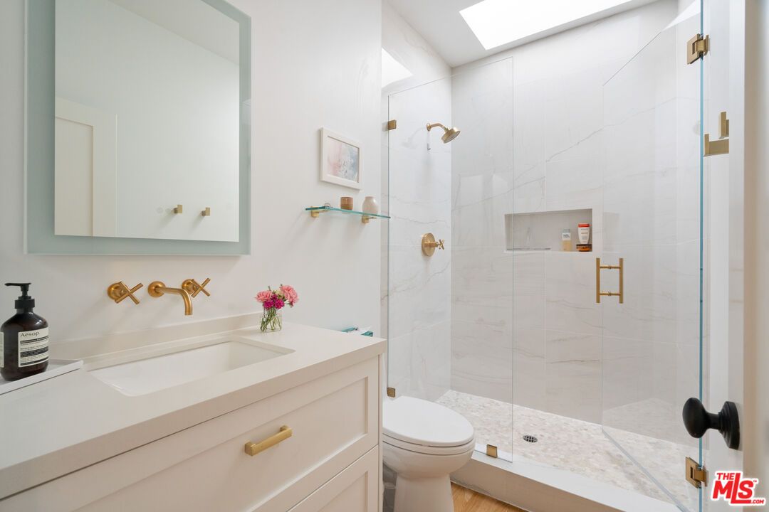 Bathroom, Glass Shower, Interior, Marble Walls