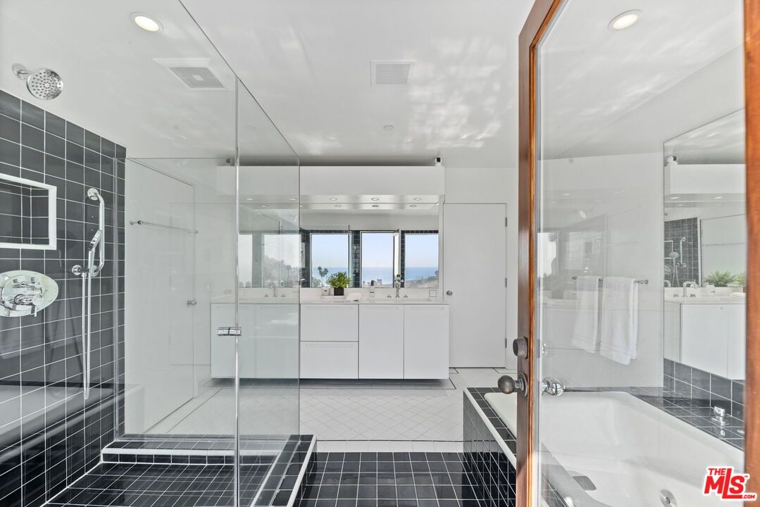 Bathroom, Glass Shower, Interior, Recessed Lighting, Water