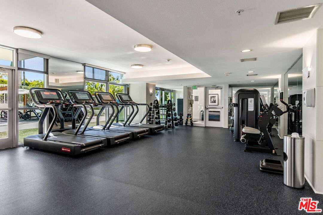 Fitness Equipment, Gym, Interior, Recessed Lighting