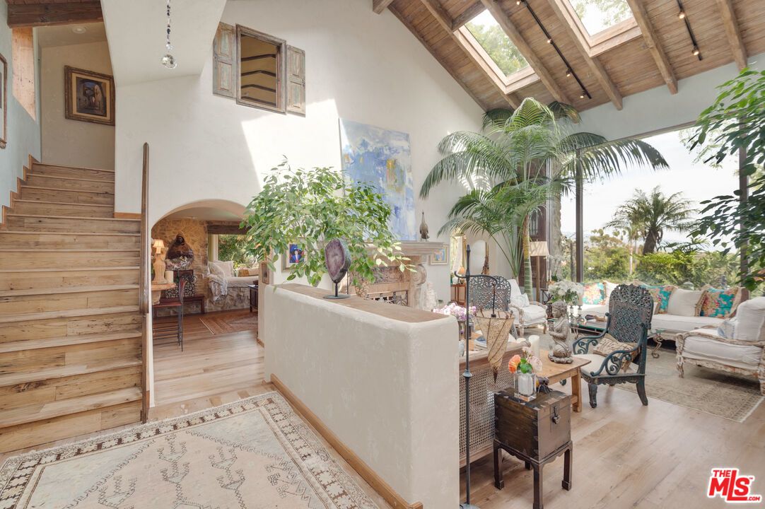 Interior, Living room, Recessed Lighting, Wooden Beams, Wooden Ceilings, Wood Texture Flooring, Wooden Walls