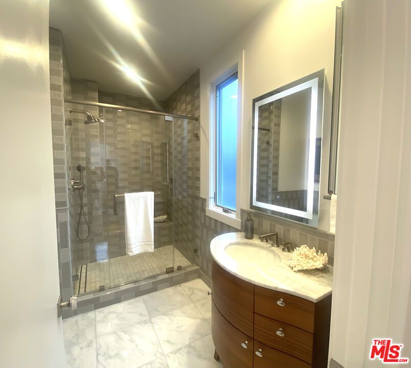 Bathroom, Glass Shower, Interior, Marble