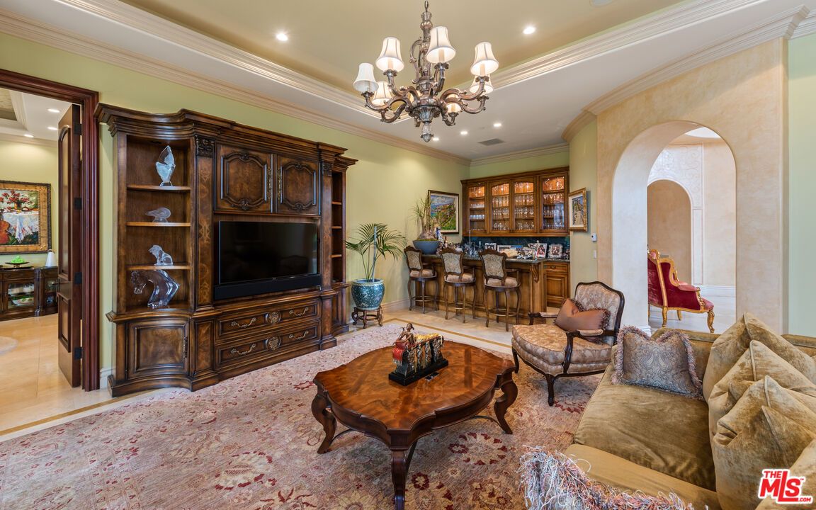 Chandelier, Interior, Living room, Recessed Lighting