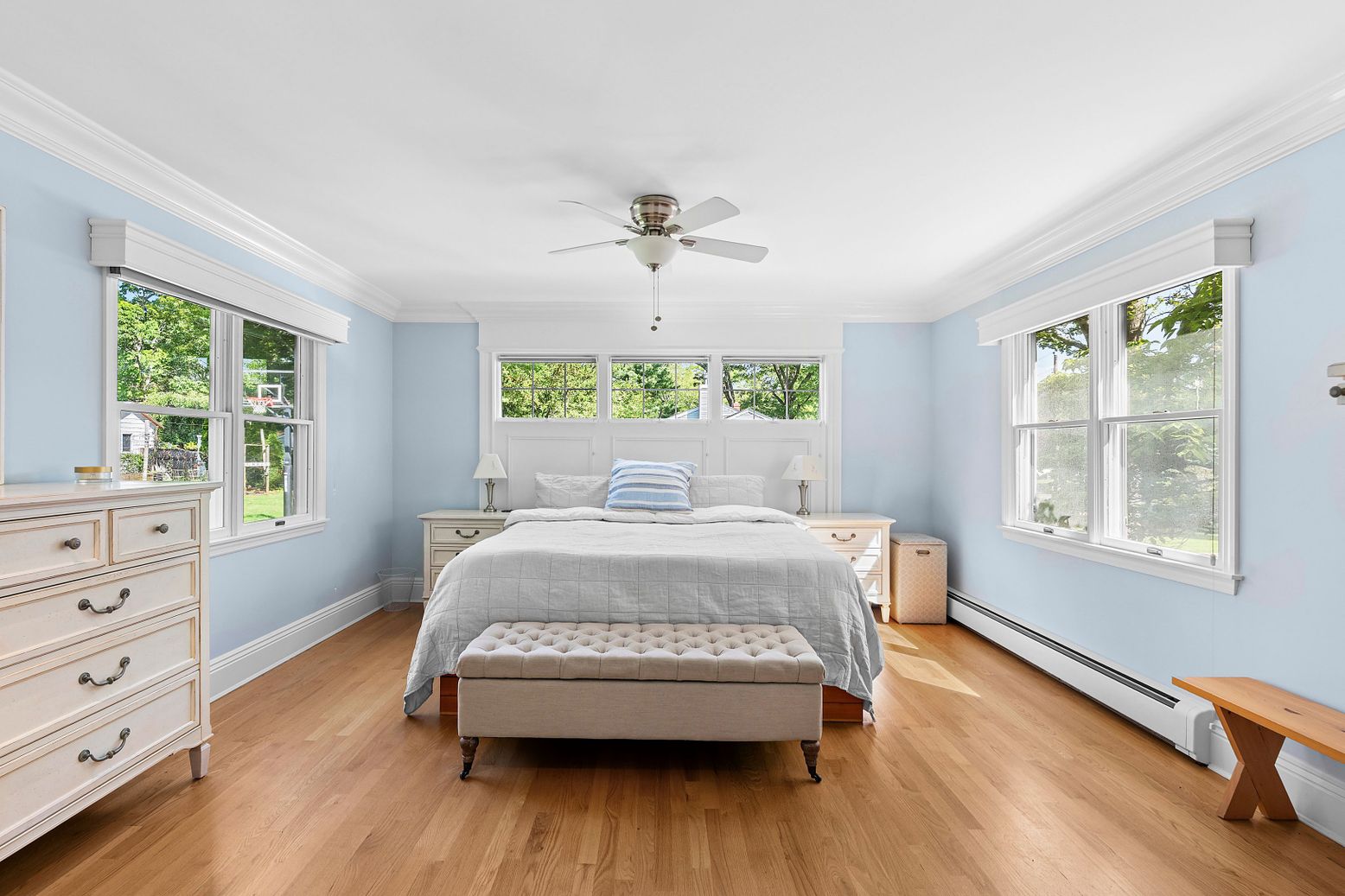 Bedroom, Interior, Wood Texture Flooring
