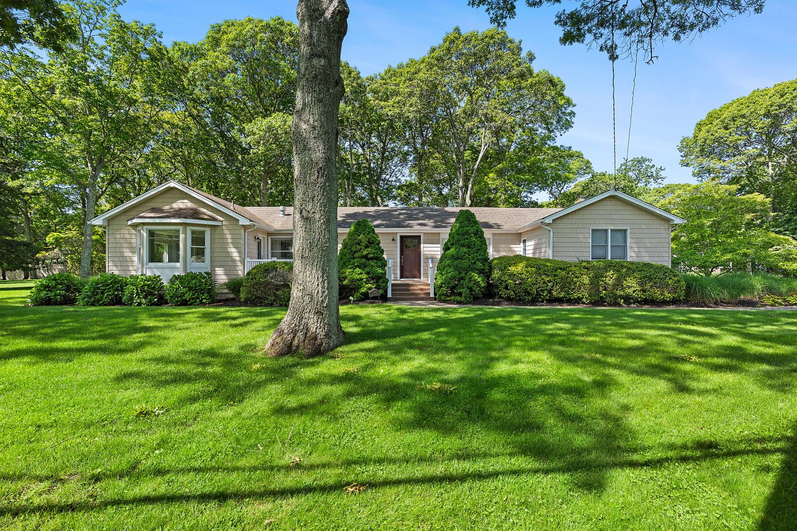 Backyard, Exterior, Facade, Ranch