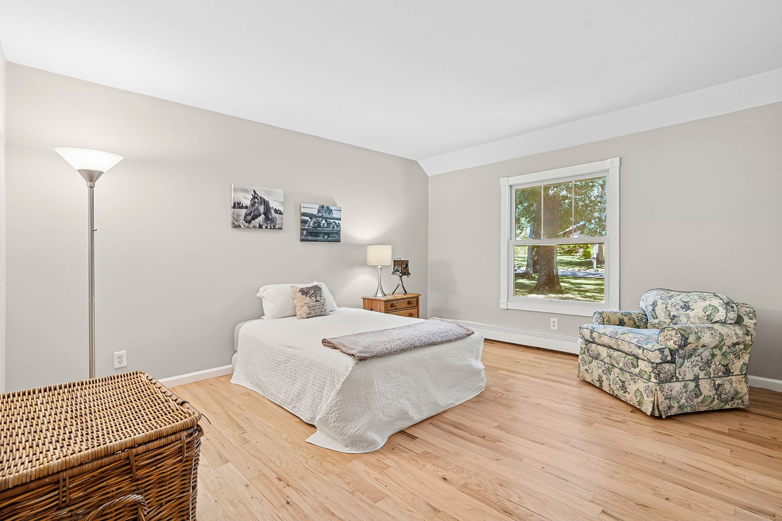 Bedroom, Interior, Wood Texture Flooring