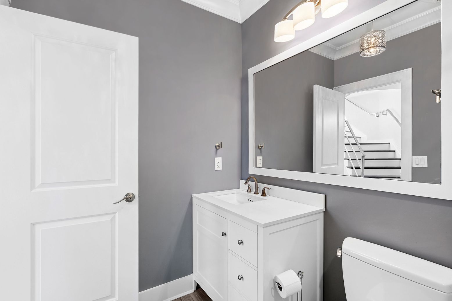 Bathroom, Interior, Wood Texture Flooring