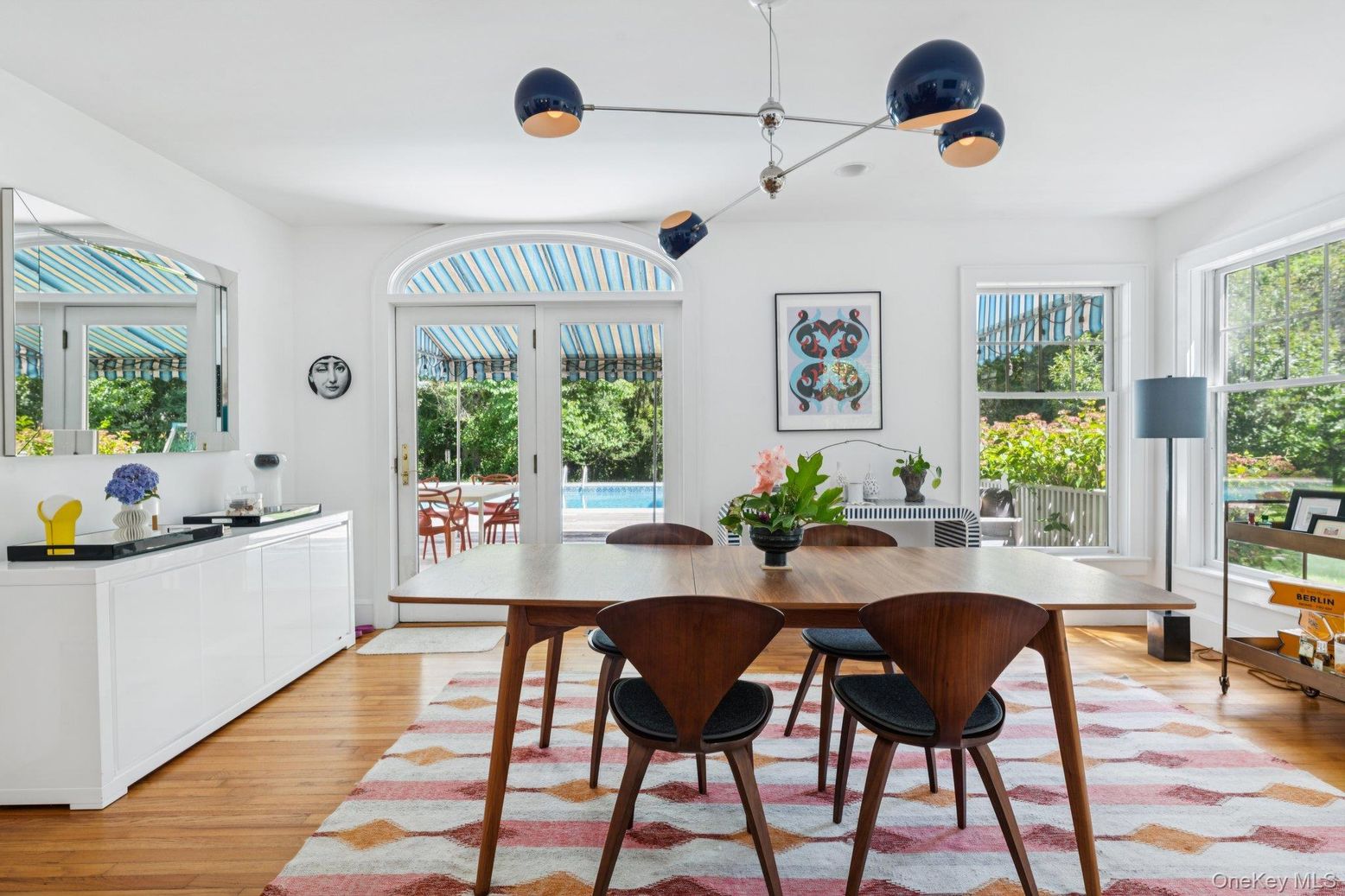 Dining room, Interior, Wood Texture Flooring