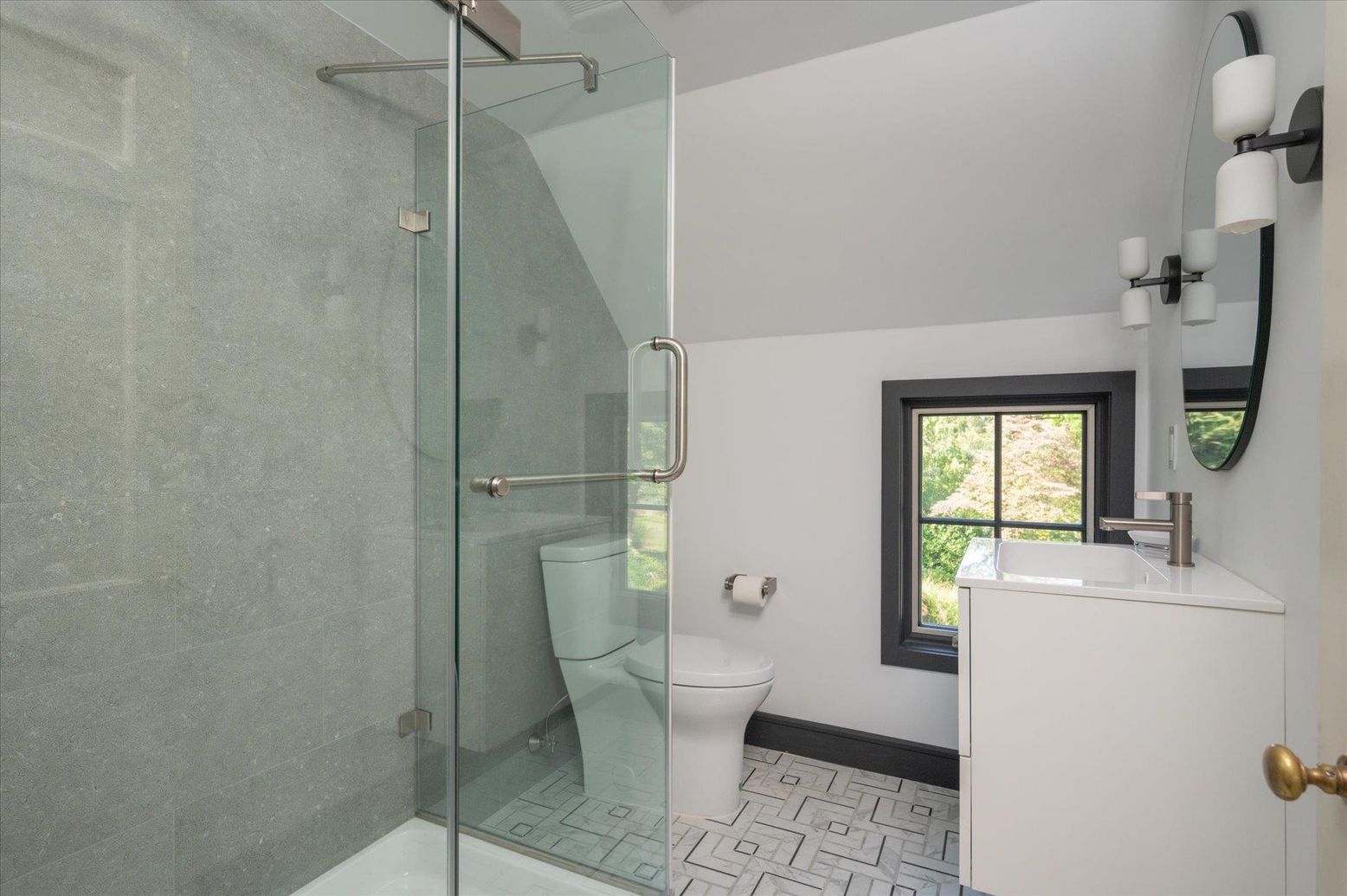 Bathroom, Glass Shower, Interior
