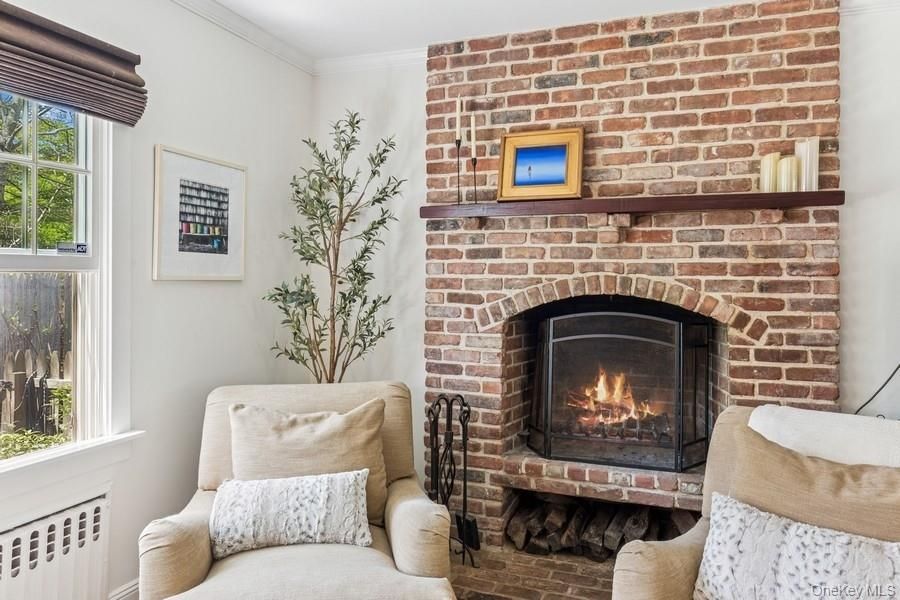 Fireplace, Interior, Stone Walls