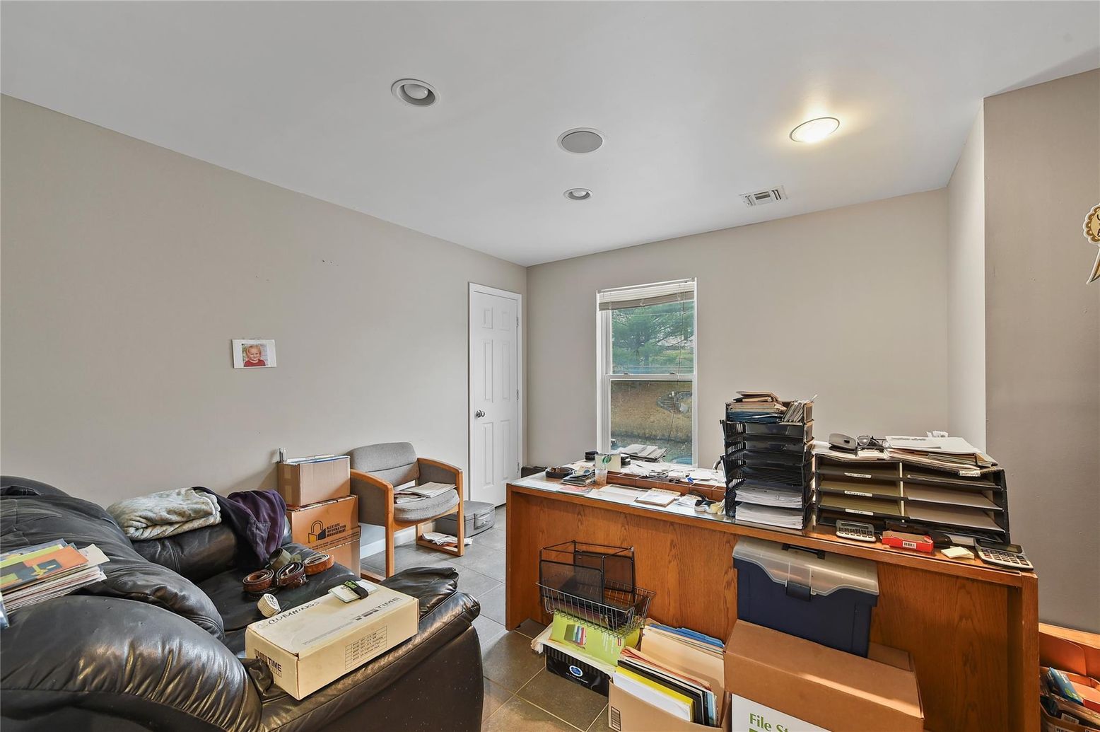 Home Office, Interior, Recessed Lighting