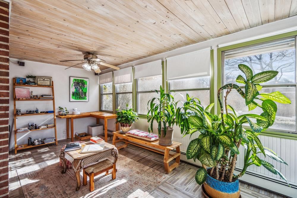 Interior, Sun Room, Wooden Ceilings, Wood Texture Flooring