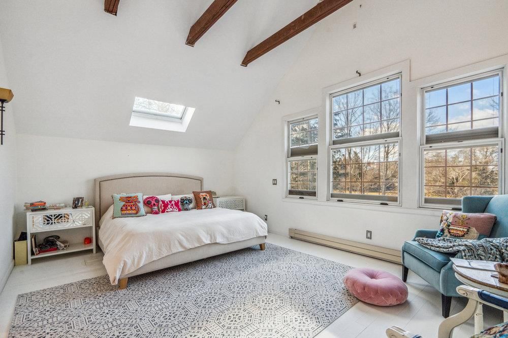 Bedroom, Interior, Wooden Beams