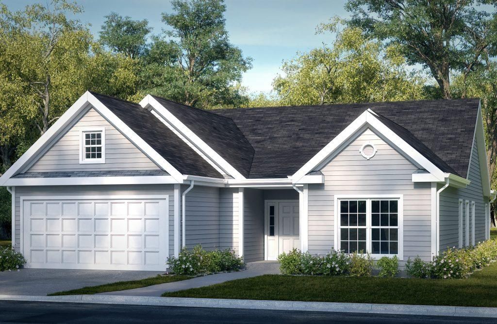 Attached, Exterior, Facade, Ranch