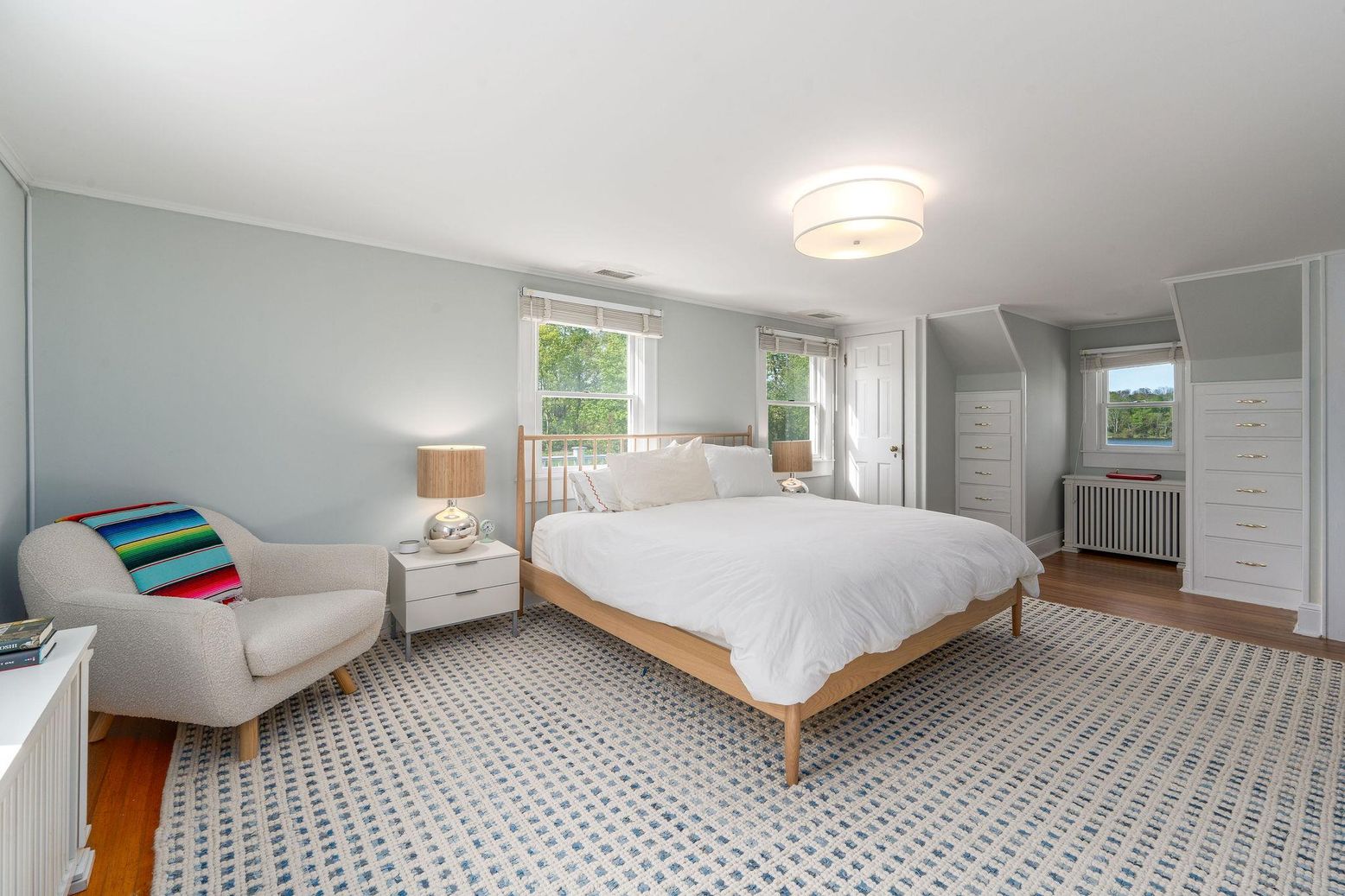 Bedroom, Interior, Wood Texture Flooring