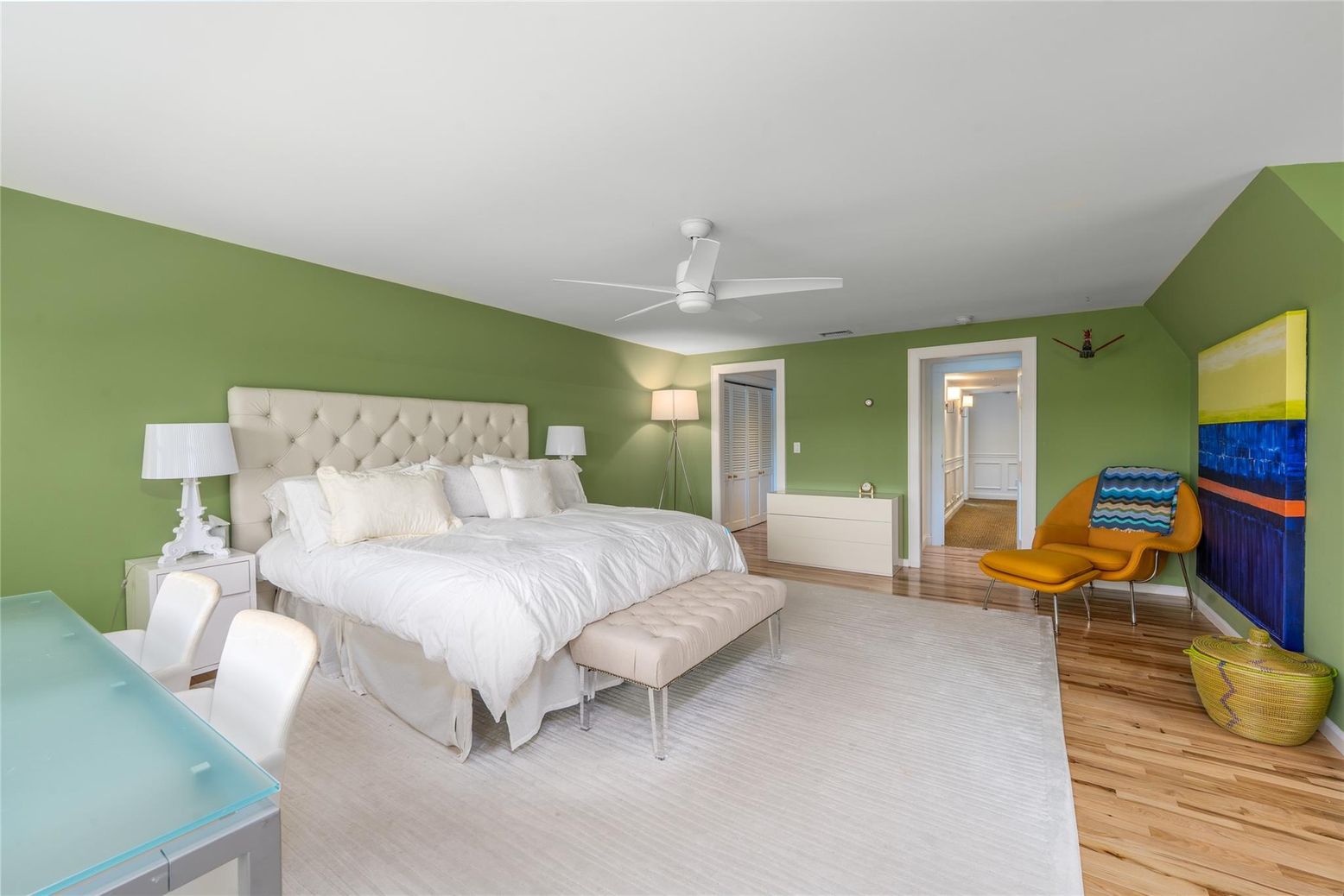 Bedroom, Interior, Wood Texture Flooring