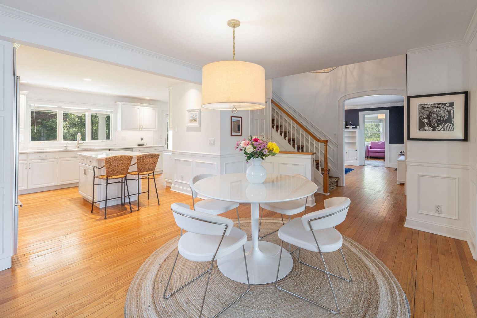 Dining room, Interior, Kitchen, Wood Texture Flooring