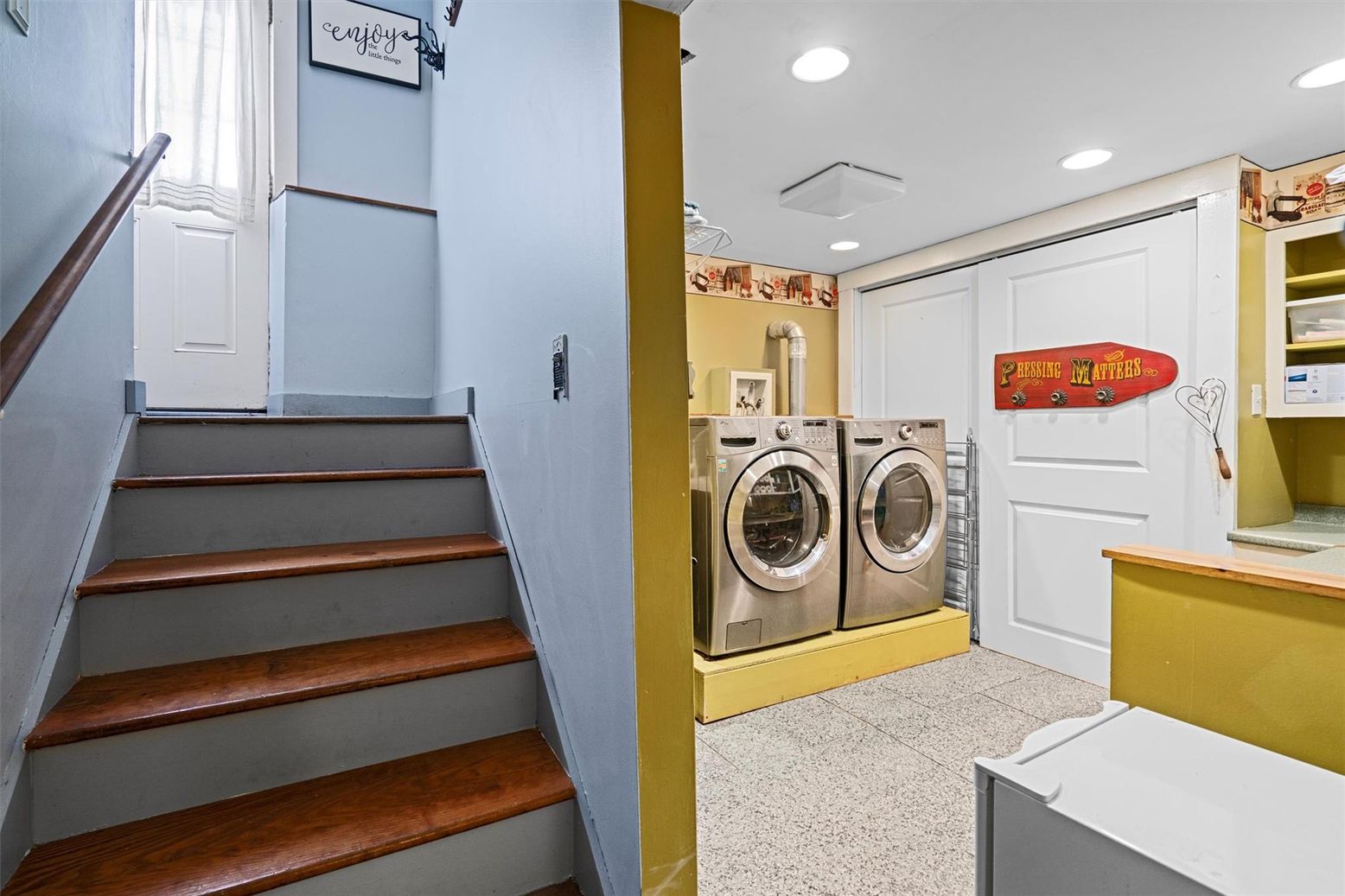 Interior, Recessed Lighting, Utility Closets, Washer