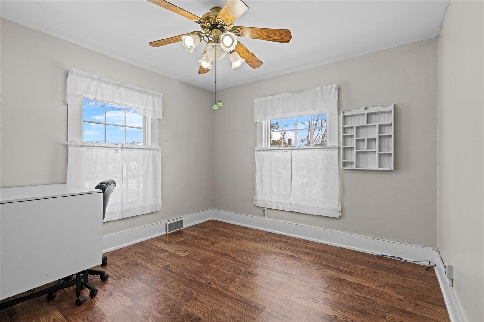 Home Office, Interior, Wood Texture Flooring