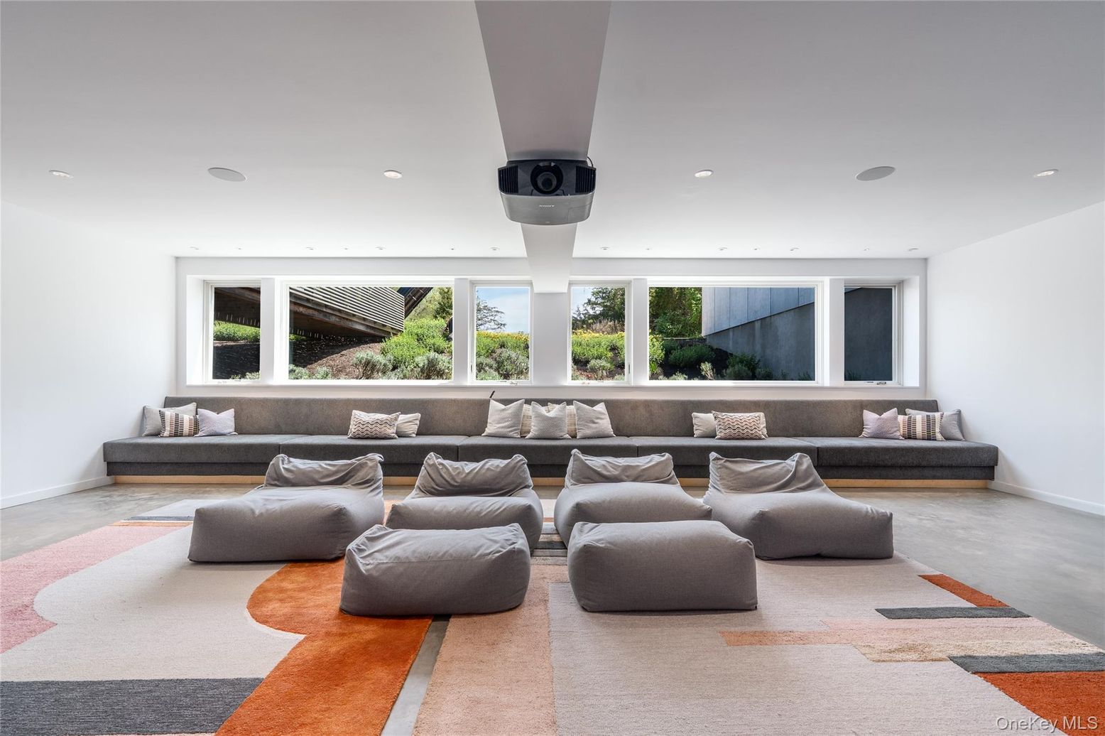 Interior, Living room, Recessed Lighting, Theatre Room