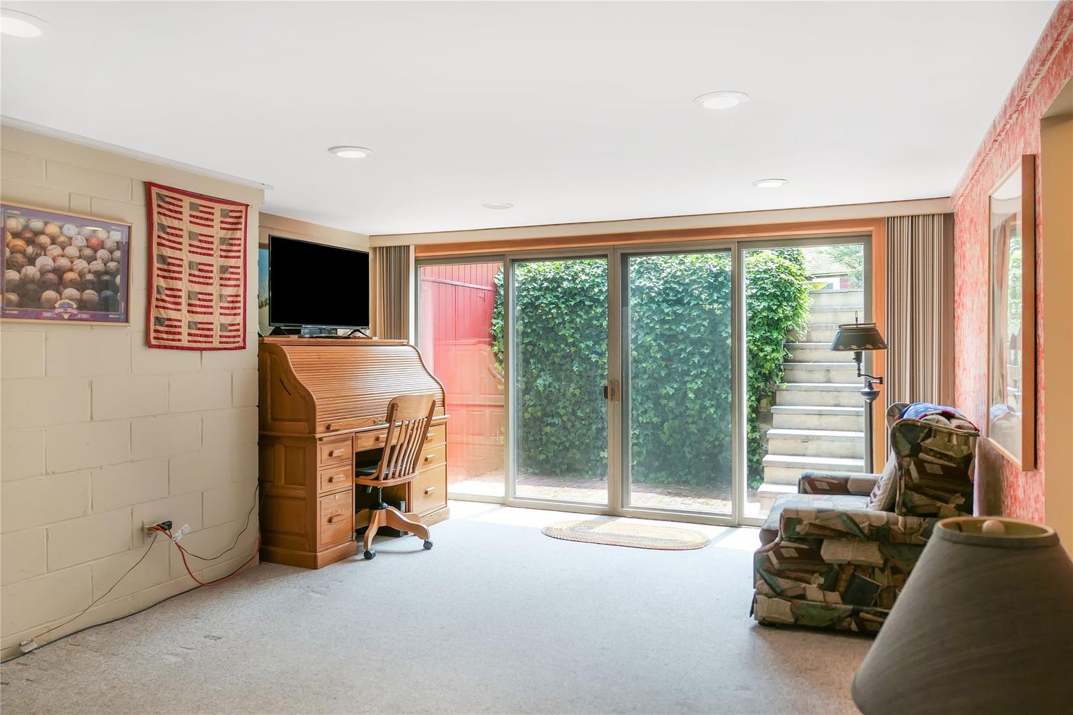 Home Office, Interior, Recessed Lighting