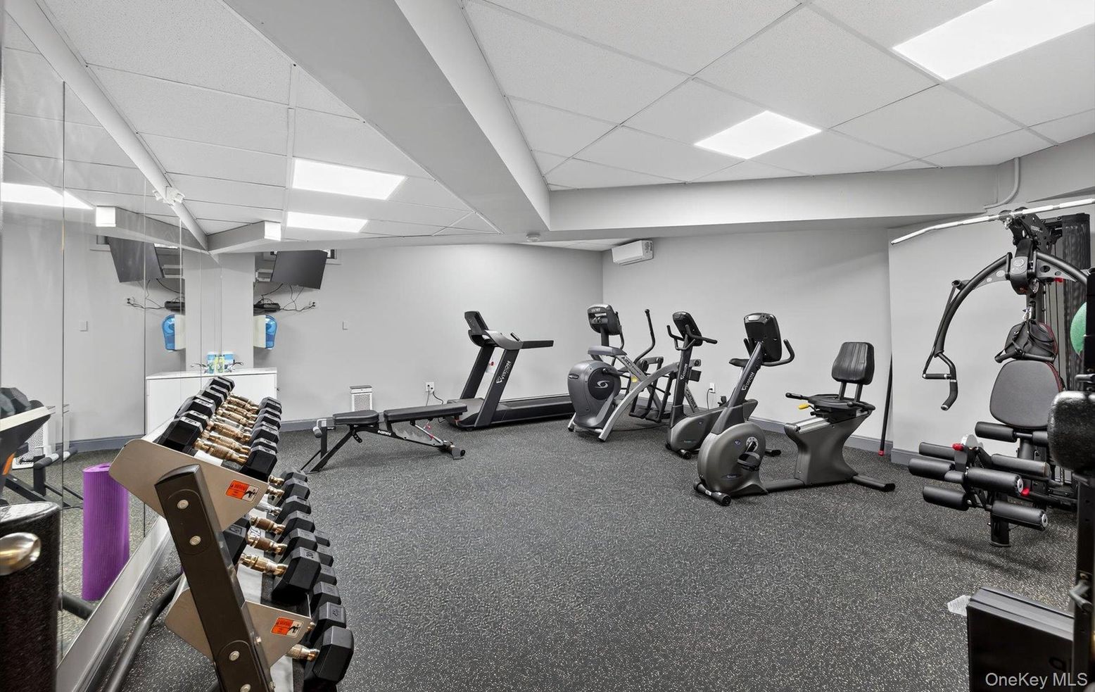 Fitness Equipment, Interior, Recessed Lighting