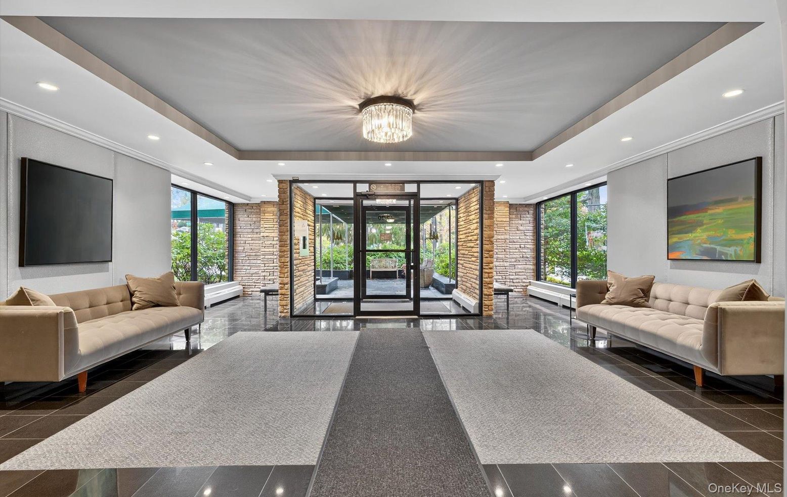 Interior, Living room, Recessed Lighting