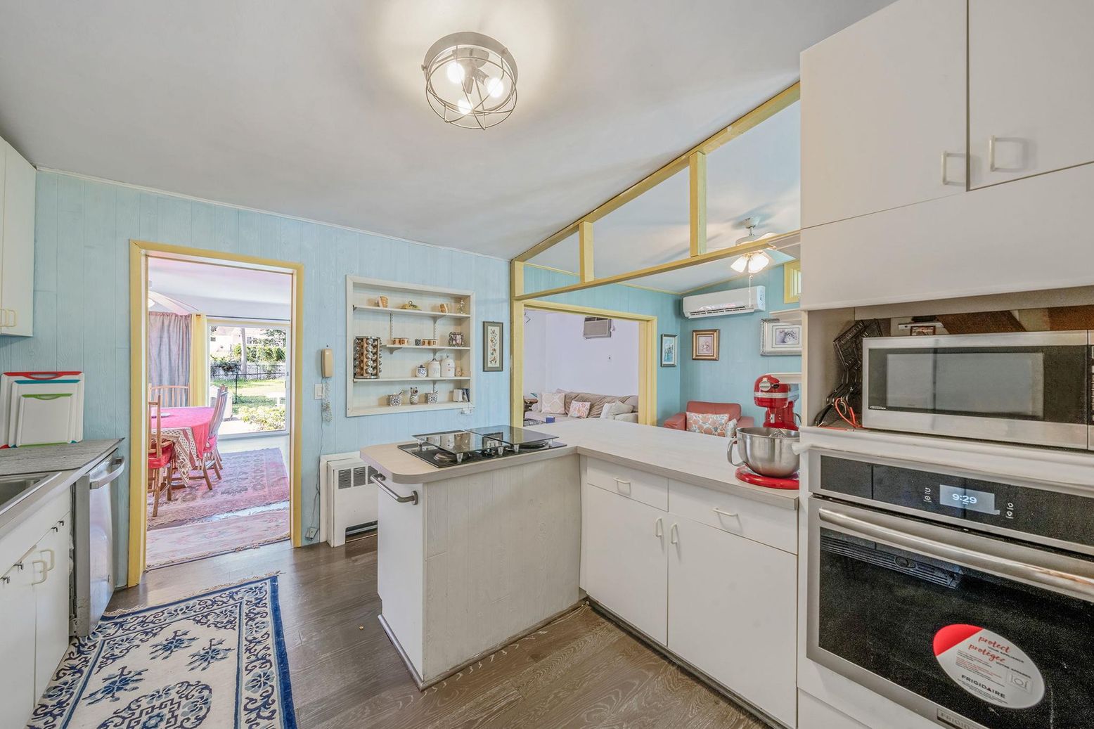 Interior, Kitchen, Wood Texture Flooring