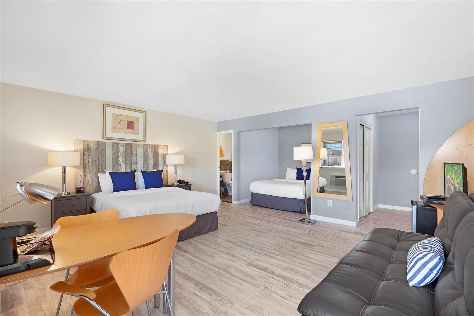 Bedroom, Interior, Wood Texture Flooring