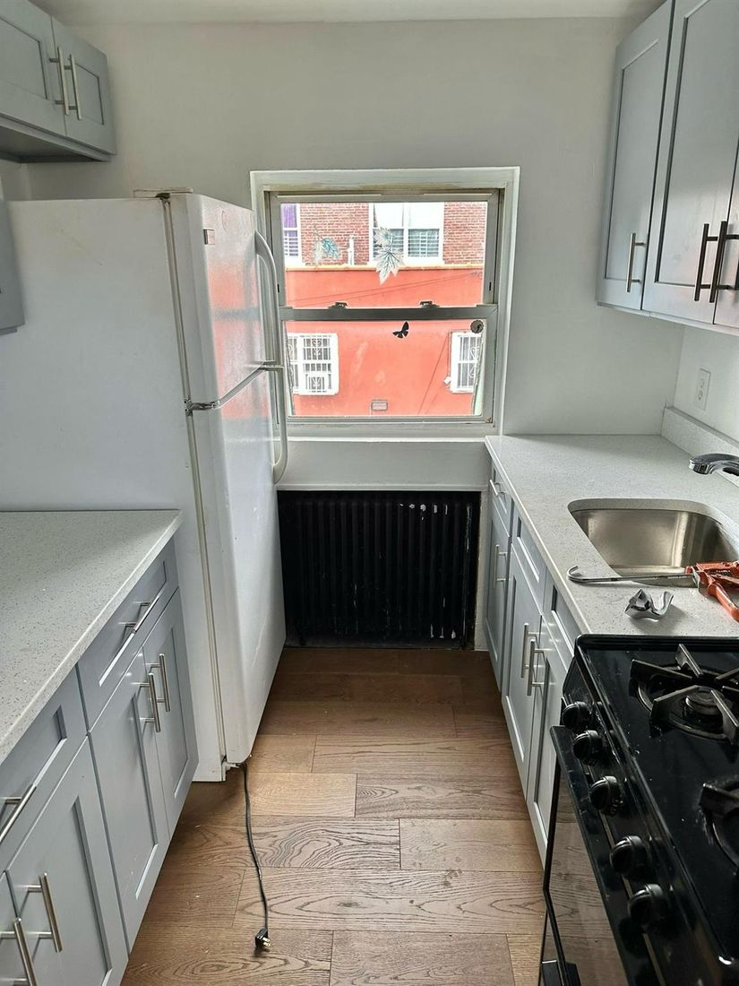 Interior, Kitchen, Wood Texture Flooring