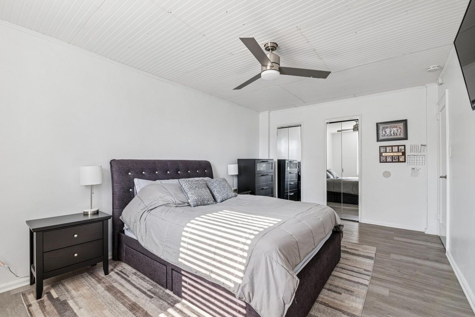Bedroom, Interior, Wood Texture Flooring