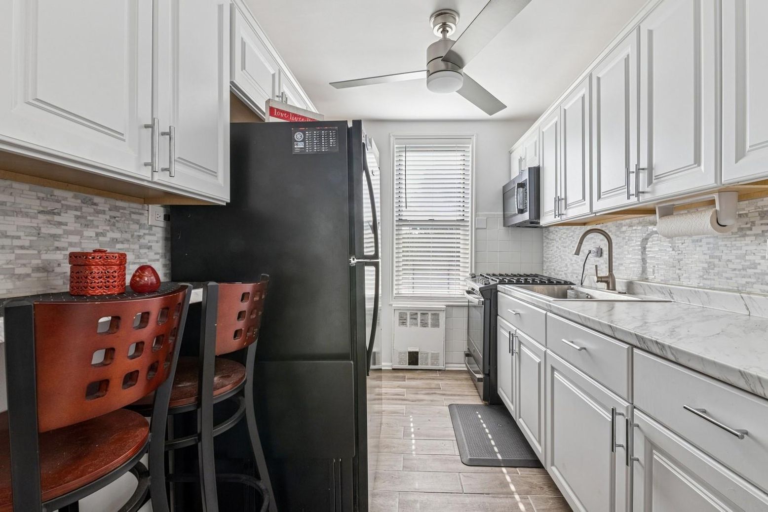 Interior, Kitchen, Wood Texture Flooring
