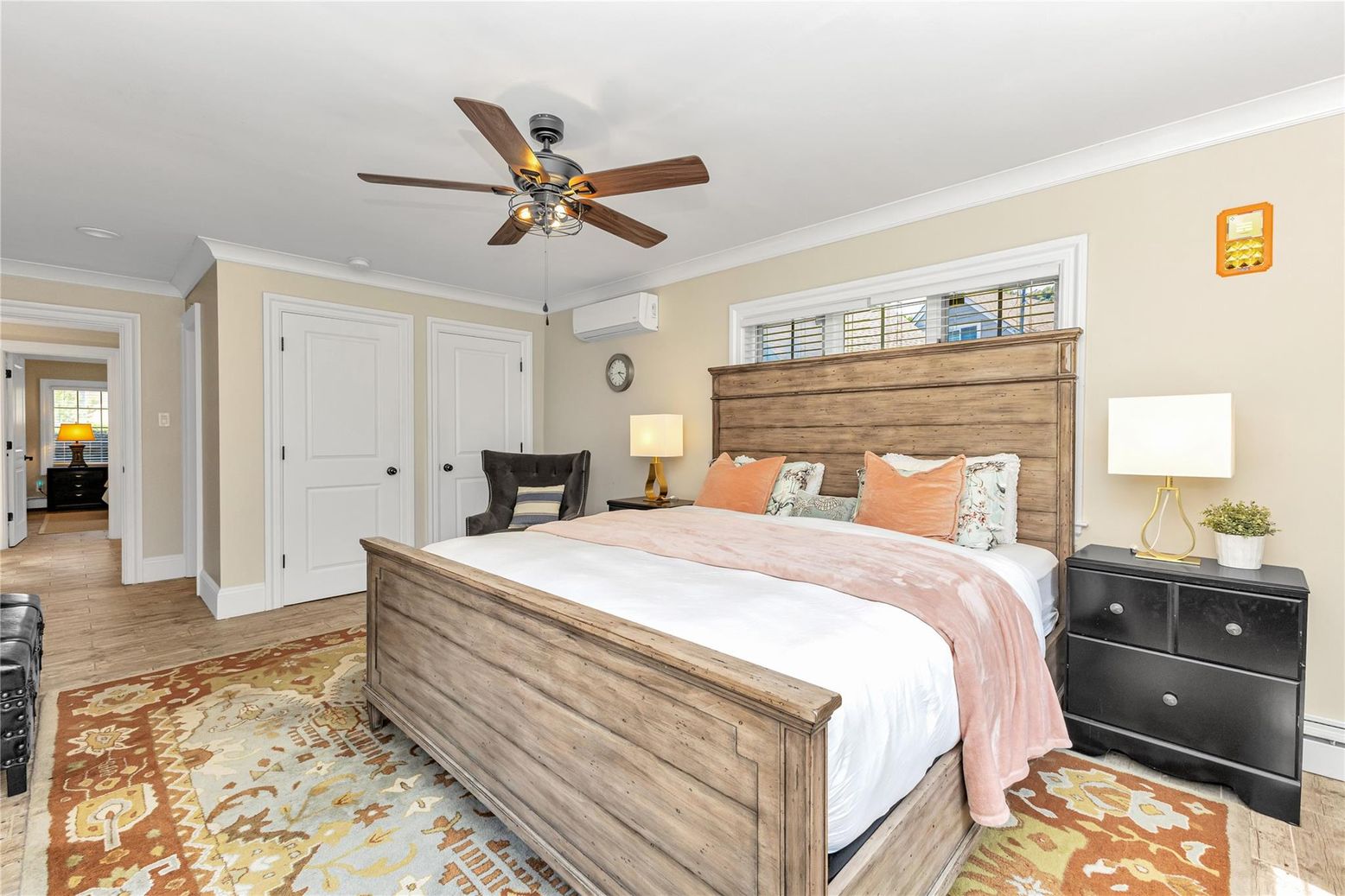 Bedroom, Interior, Wood Texture Flooring