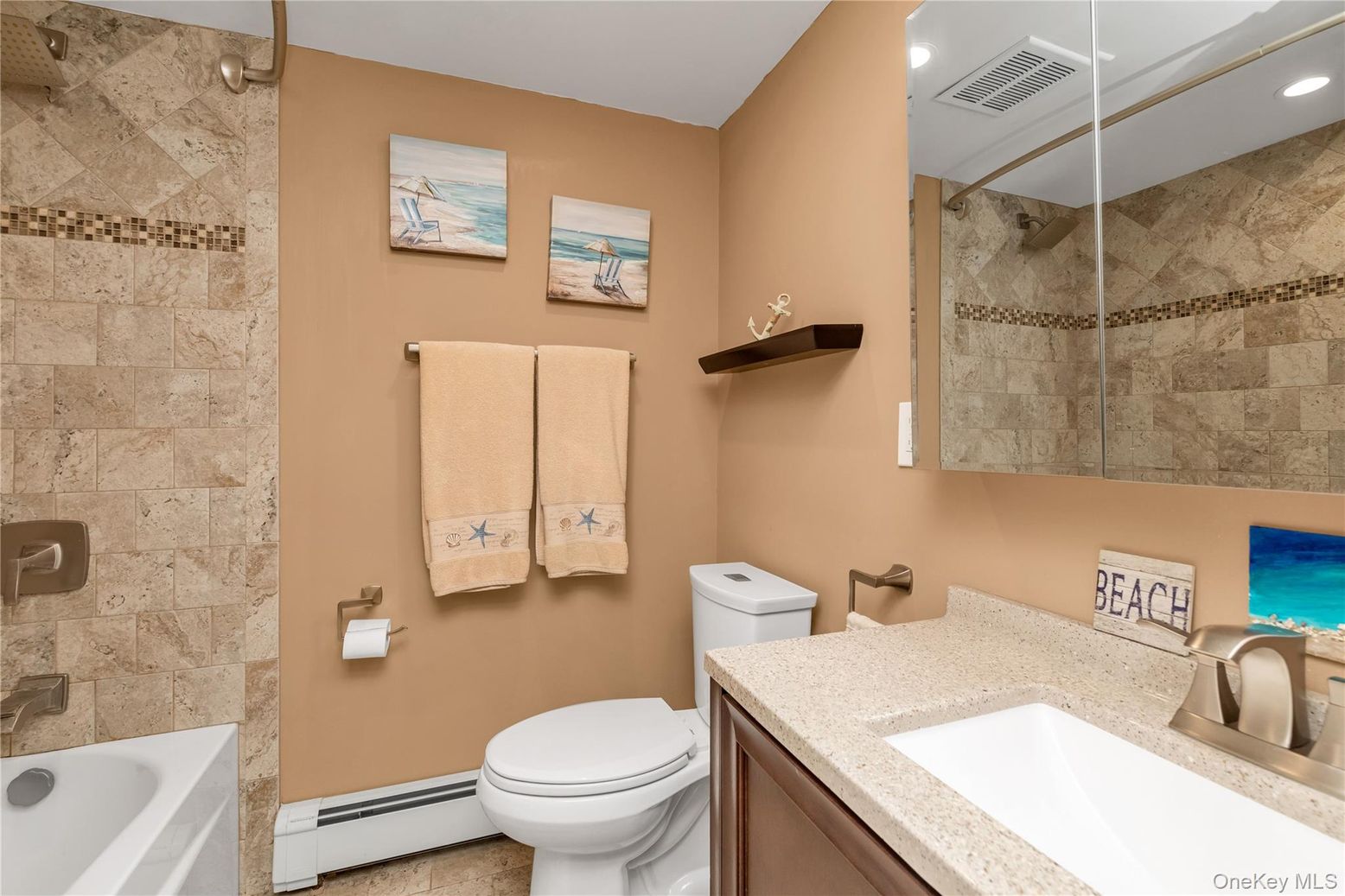 Bathroom, Interior, Recessed Lighting