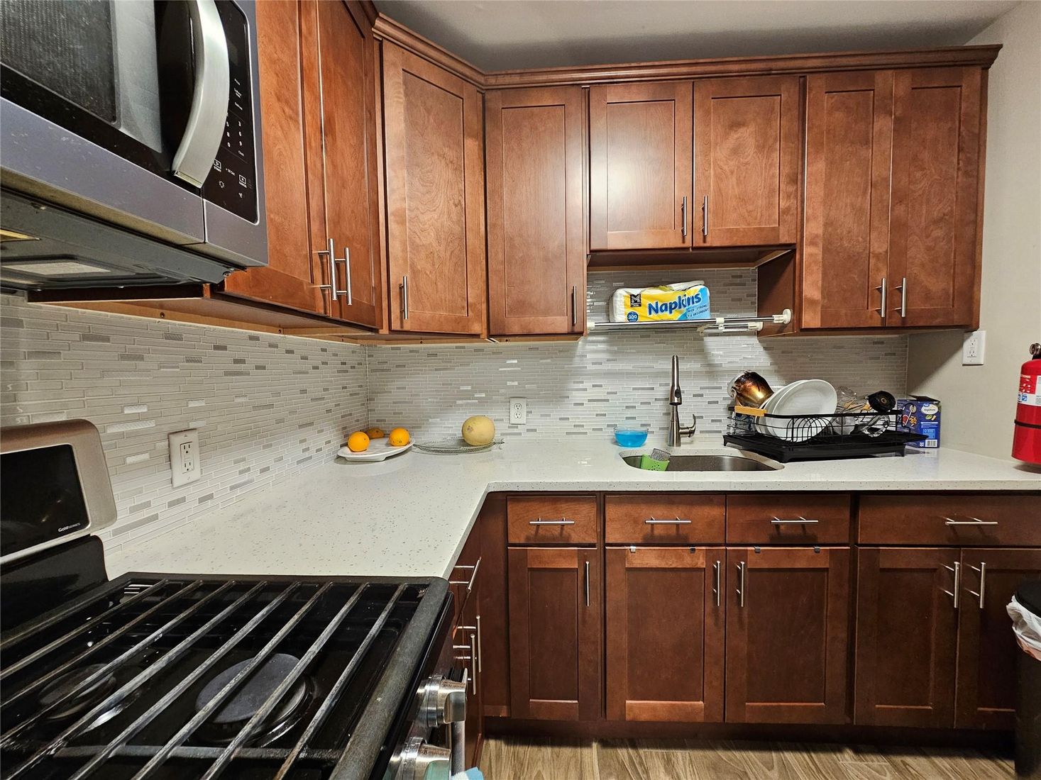 Interior, Kitchen, Wood Texture Flooring