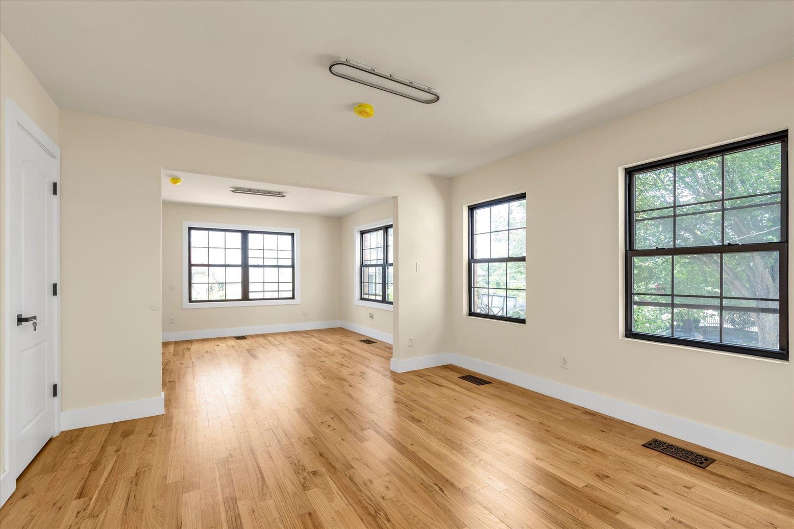 Empty room, Interior, Wood Texture Flooring