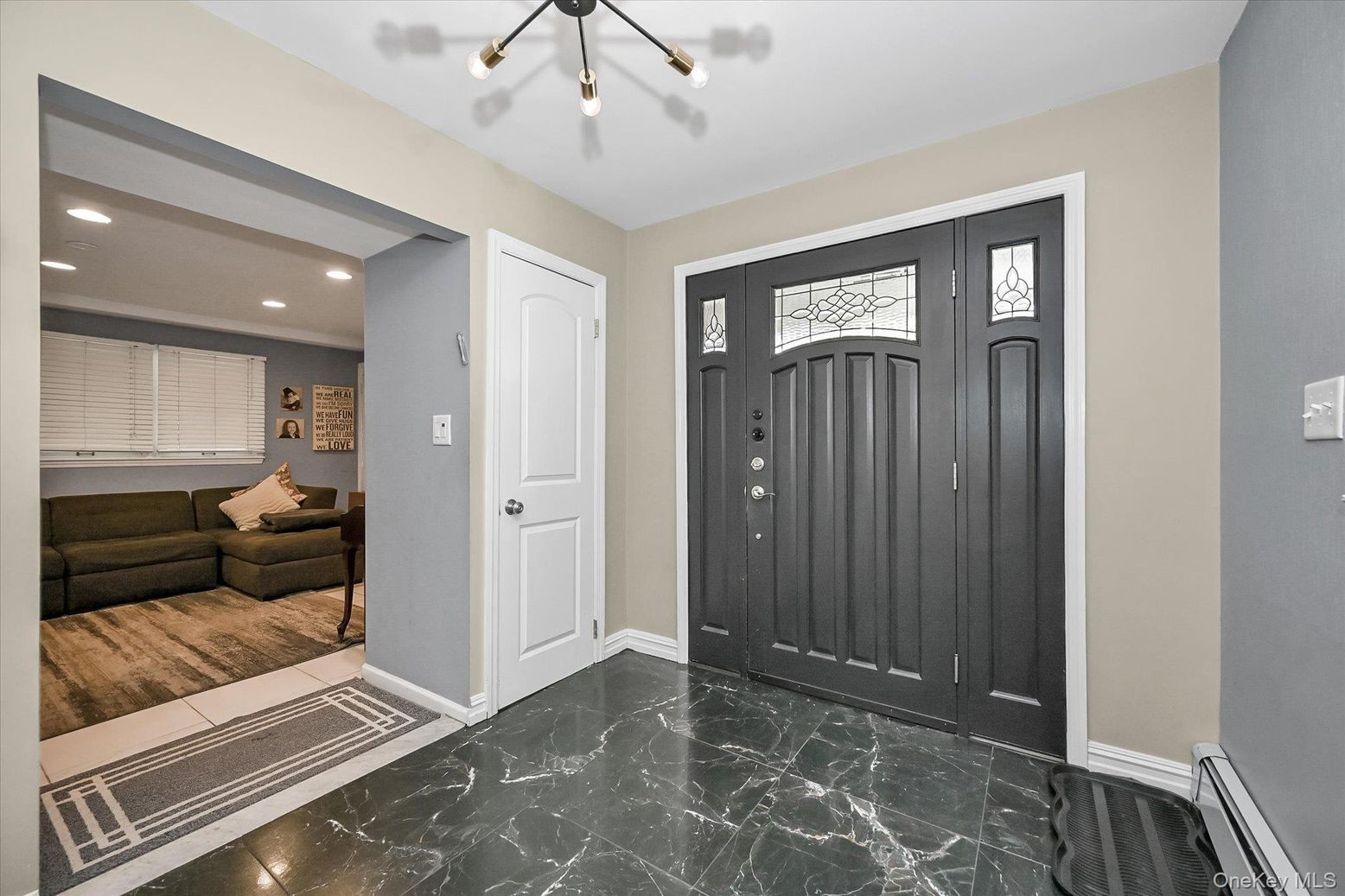 Interior, Marble, Recessed Lighting