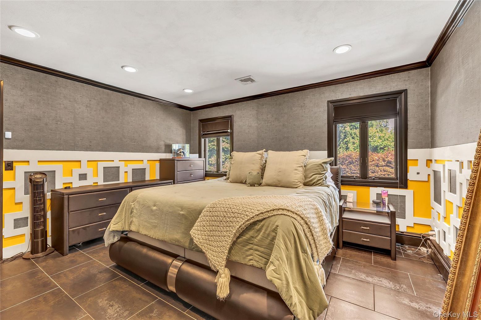 Bedroom, Interior, Recessed Lighting